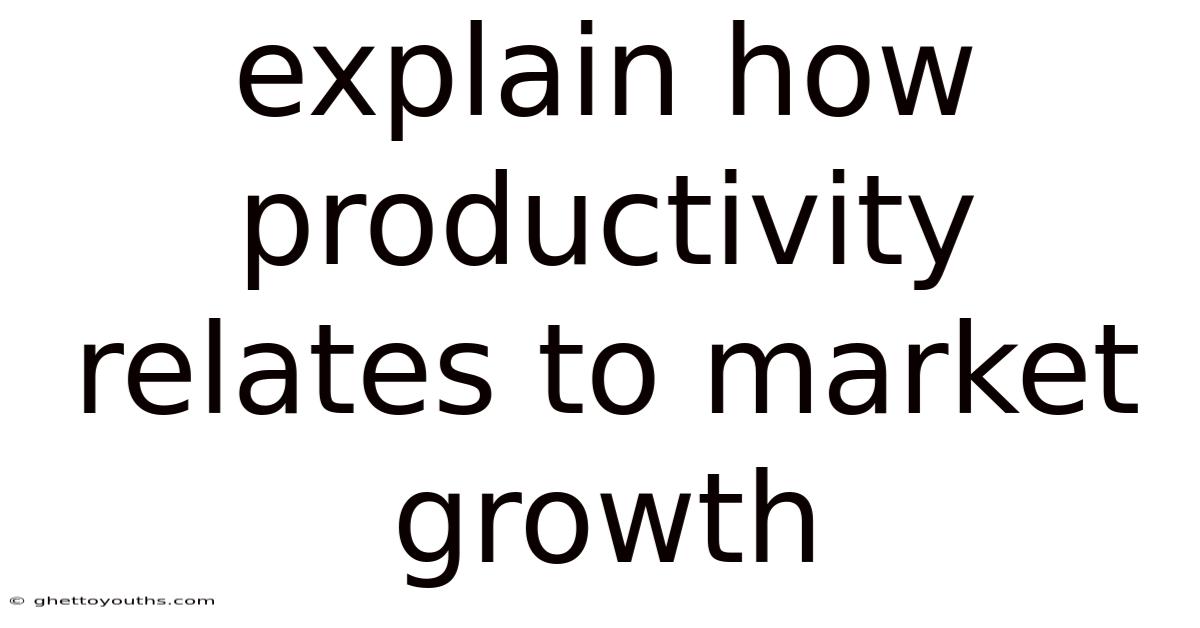 Explain How Productivity Relates To Market Growth