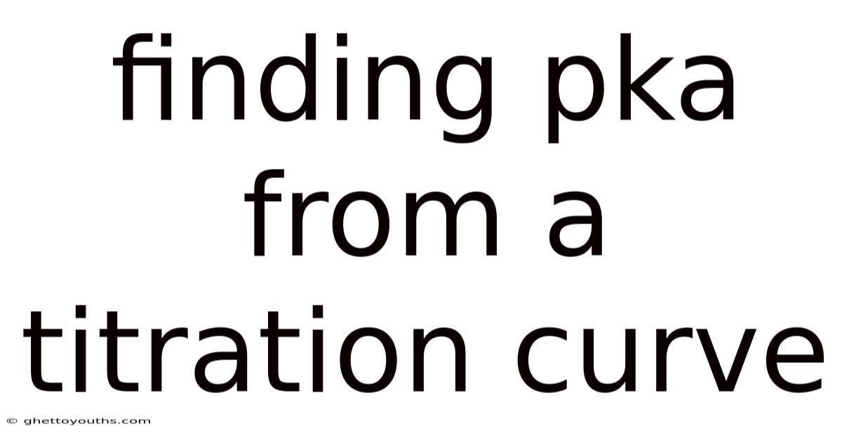 Finding Pka From A Titration Curve