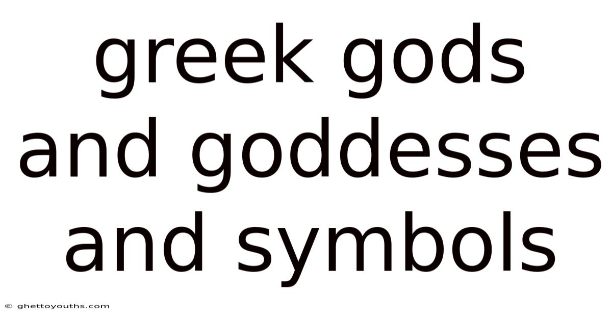 Greek Gods And Goddesses And Symbols