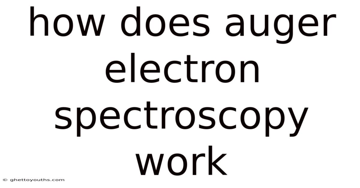 How Does Auger Electron Spectroscopy Work