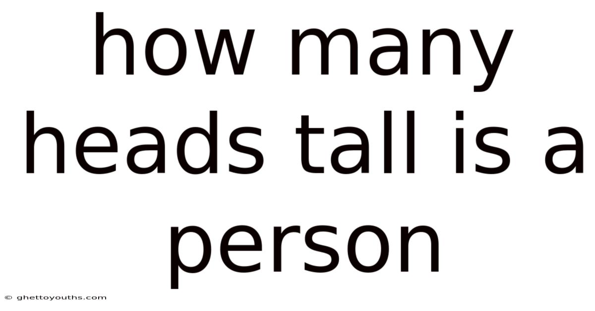 How Many Heads Tall Is A Person
