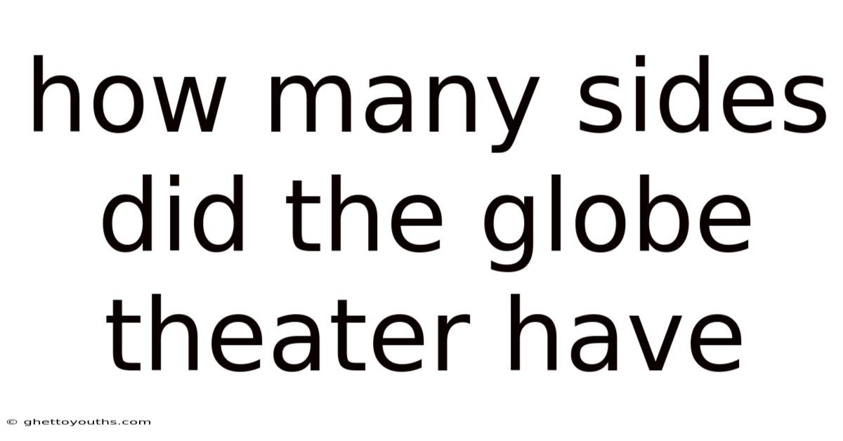 How Many Sides Did The Globe Theater Have