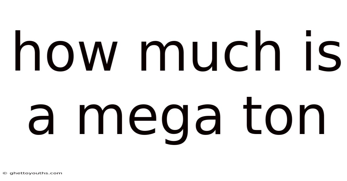 How Much Is A Mega Ton