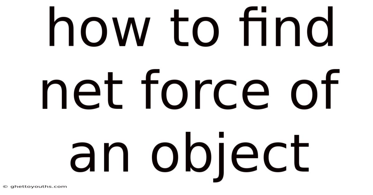 How To Find Net Force Of An Object