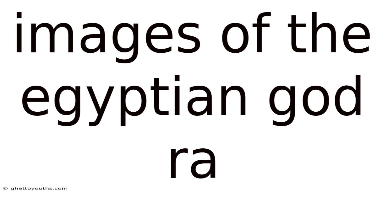Images Of The Egyptian God Ra
