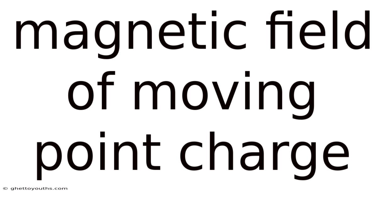Magnetic Field Of Moving Point Charge