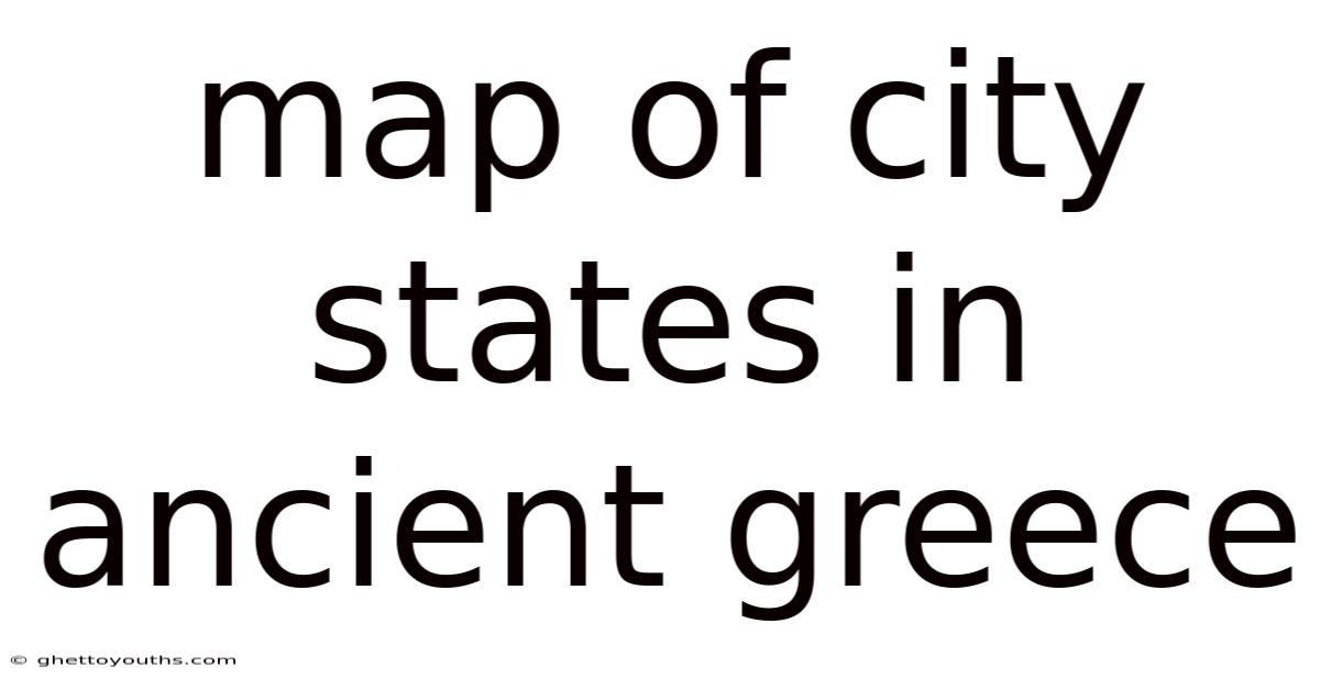 Map Of City States In Ancient Greece
