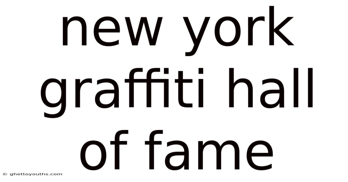 New York Graffiti Hall Of Fame