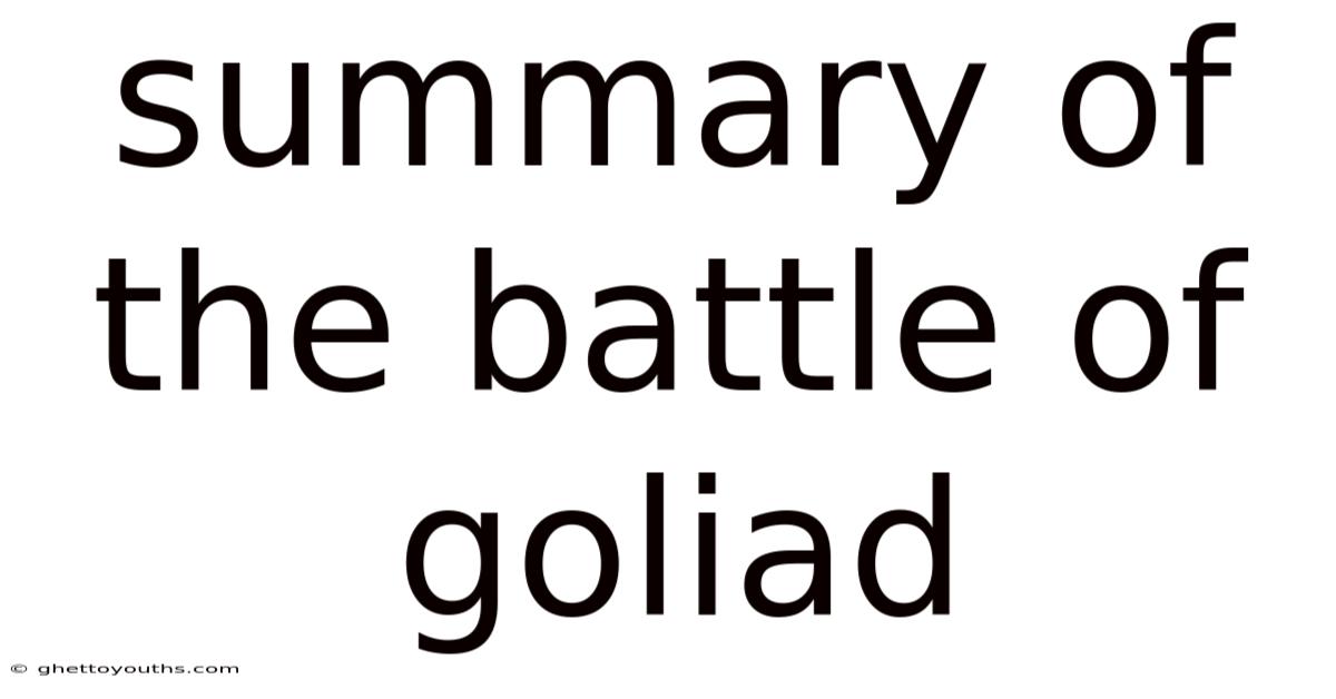Summary Of The Battle Of Goliad