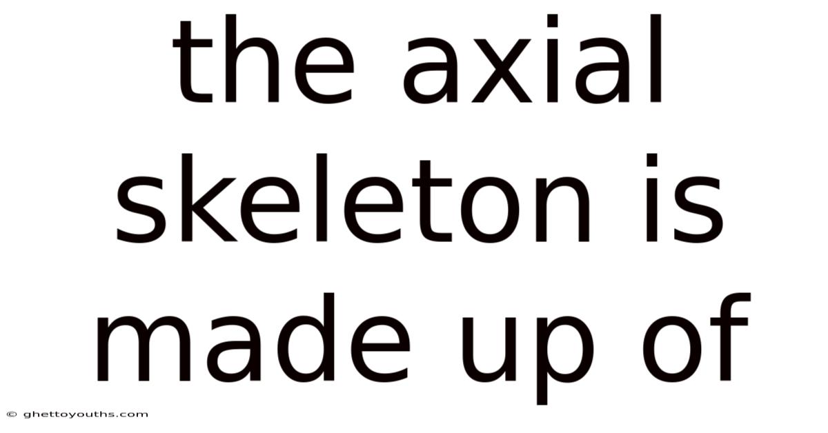The Axial Skeleton Is Made Up Of