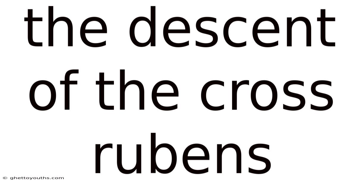 The Descent Of The Cross Rubens