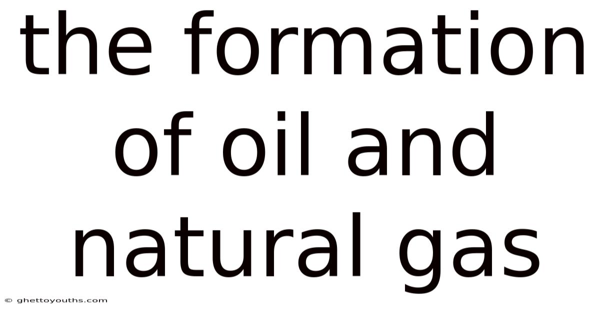 The Formation Of Oil And Natural Gas