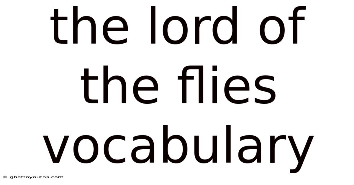 The Lord Of The Flies Vocabulary