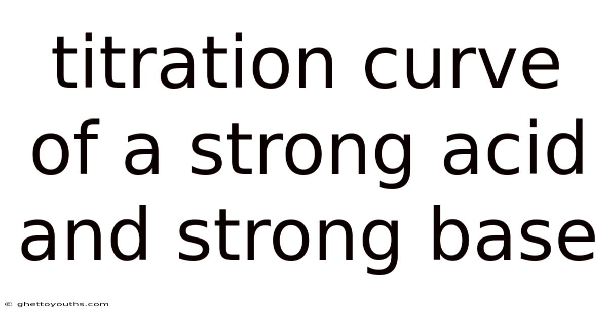 Titration Curve Of A Strong Acid And Strong Base