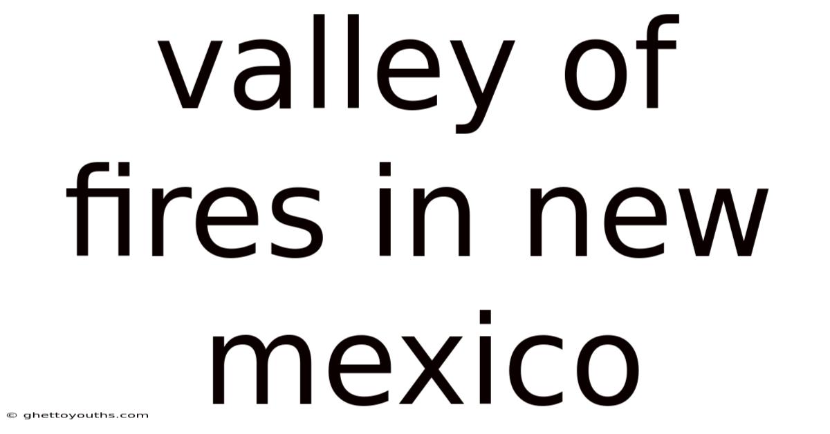 Valley Of Fires In New Mexico