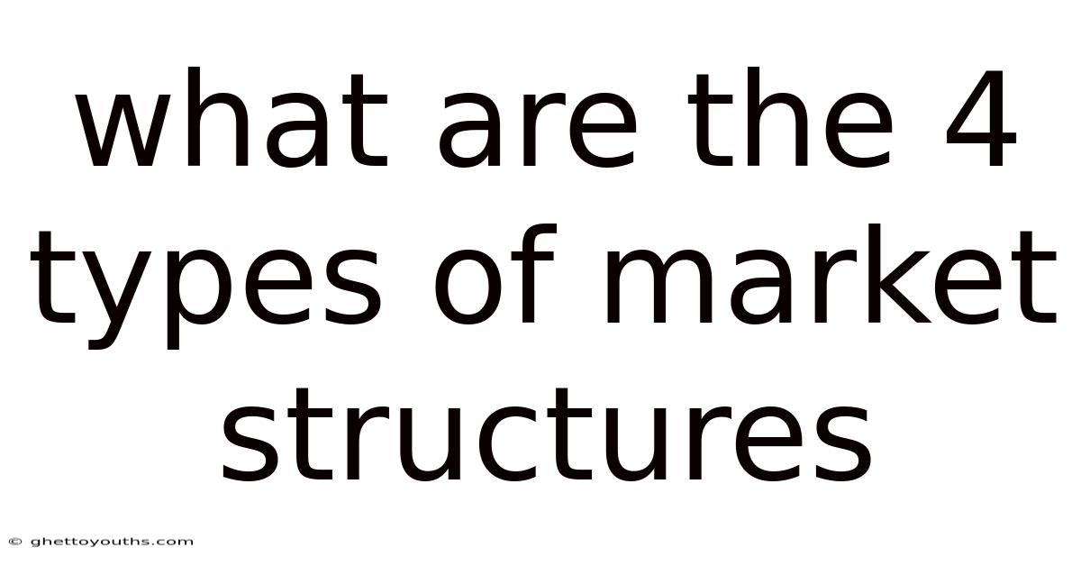 What Are The 4 Types Of Market Structures