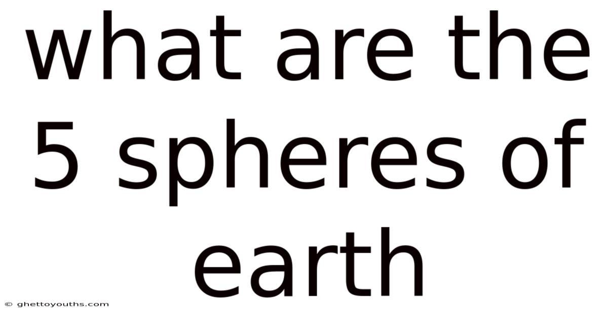 What Are The 5 Spheres Of Earth