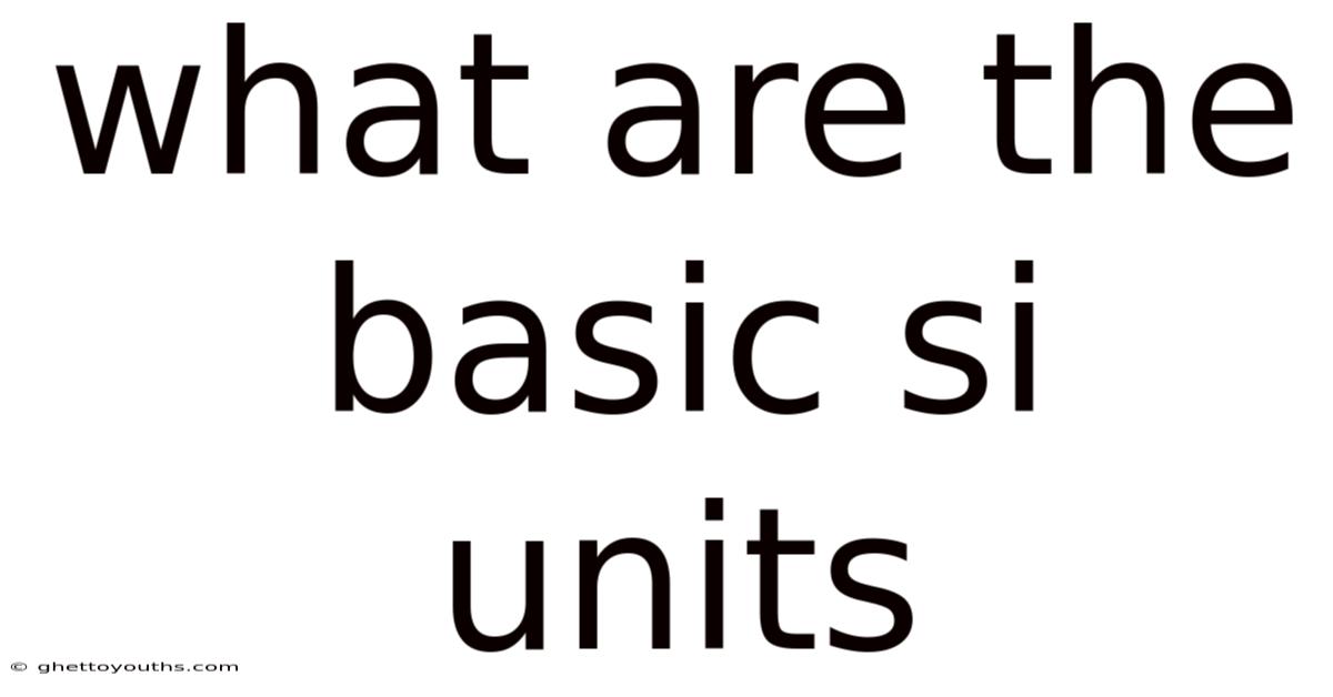 What Are The Basic Si Units