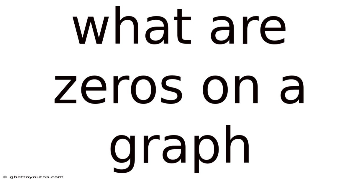 What Are Zeros On A Graph