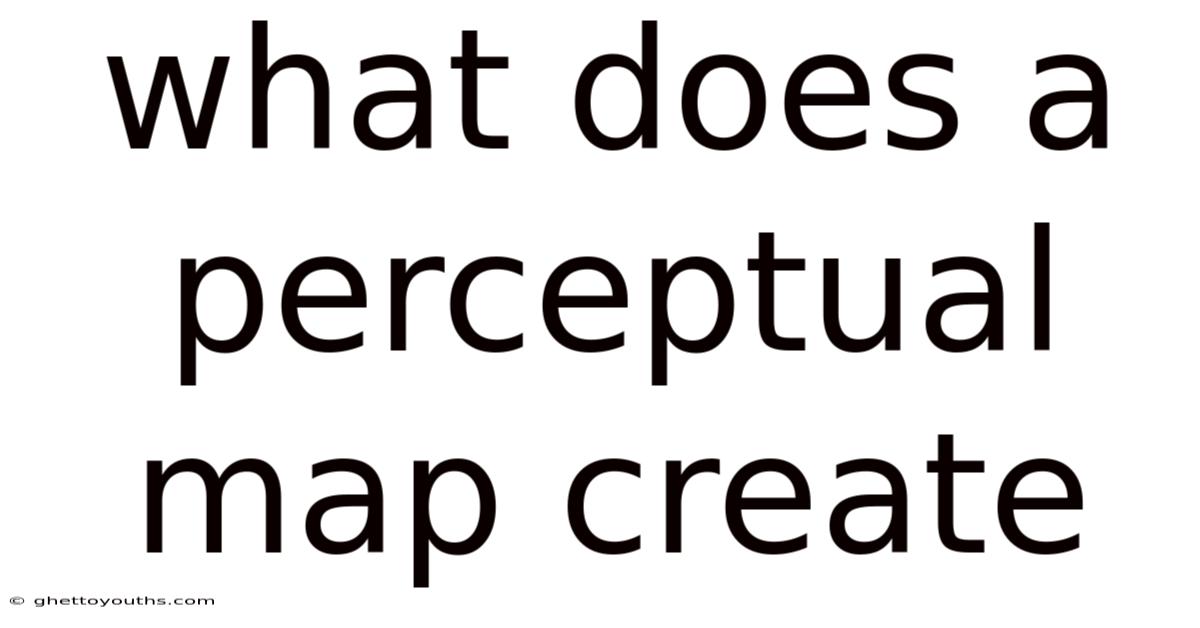 What Does A Perceptual Map Create