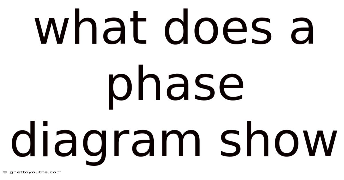What Does A Phase Diagram Show