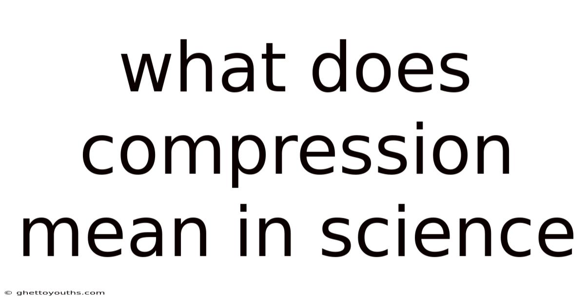 What Does Compression Mean In Science