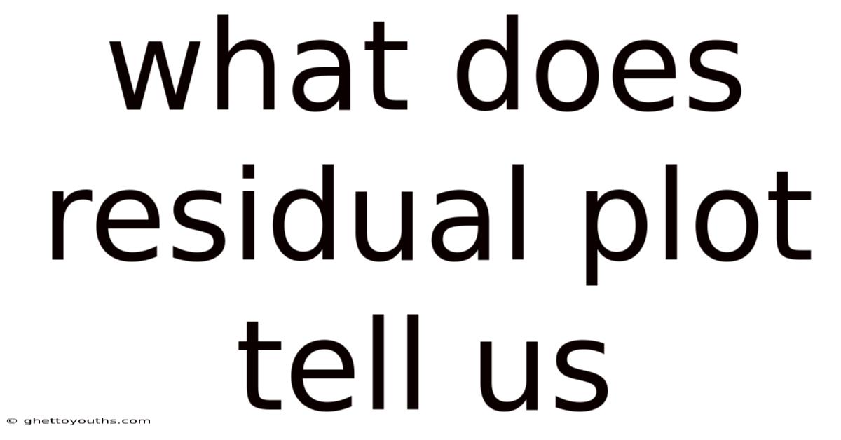 What Does Residual Plot Tell Us