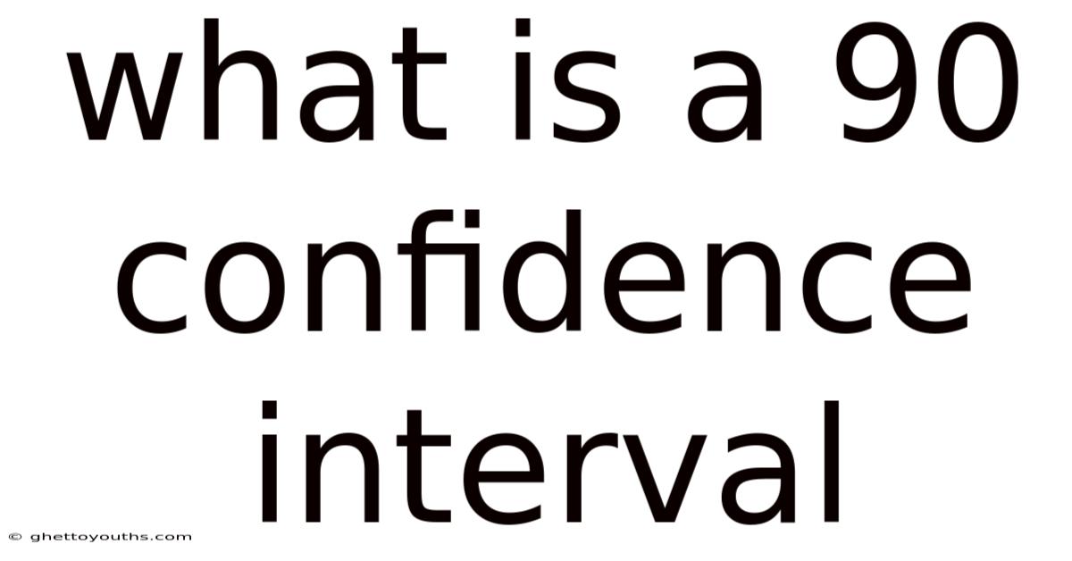 What Is A 90 Confidence Interval