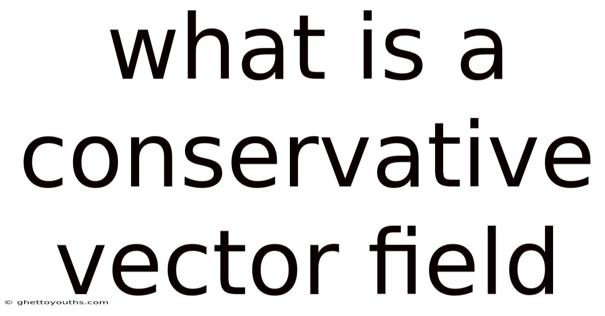 What Is A Conservative Vector Field
