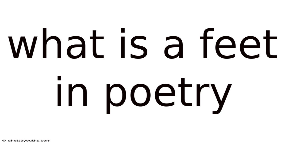 What Is A Feet In Poetry