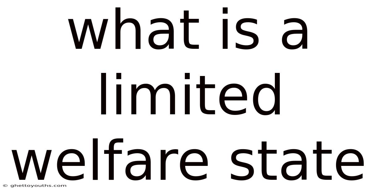 What Is A Limited Welfare State