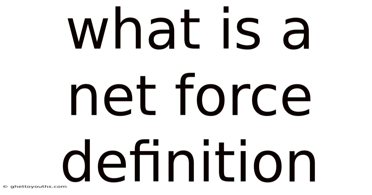 What Is A Net Force Definition