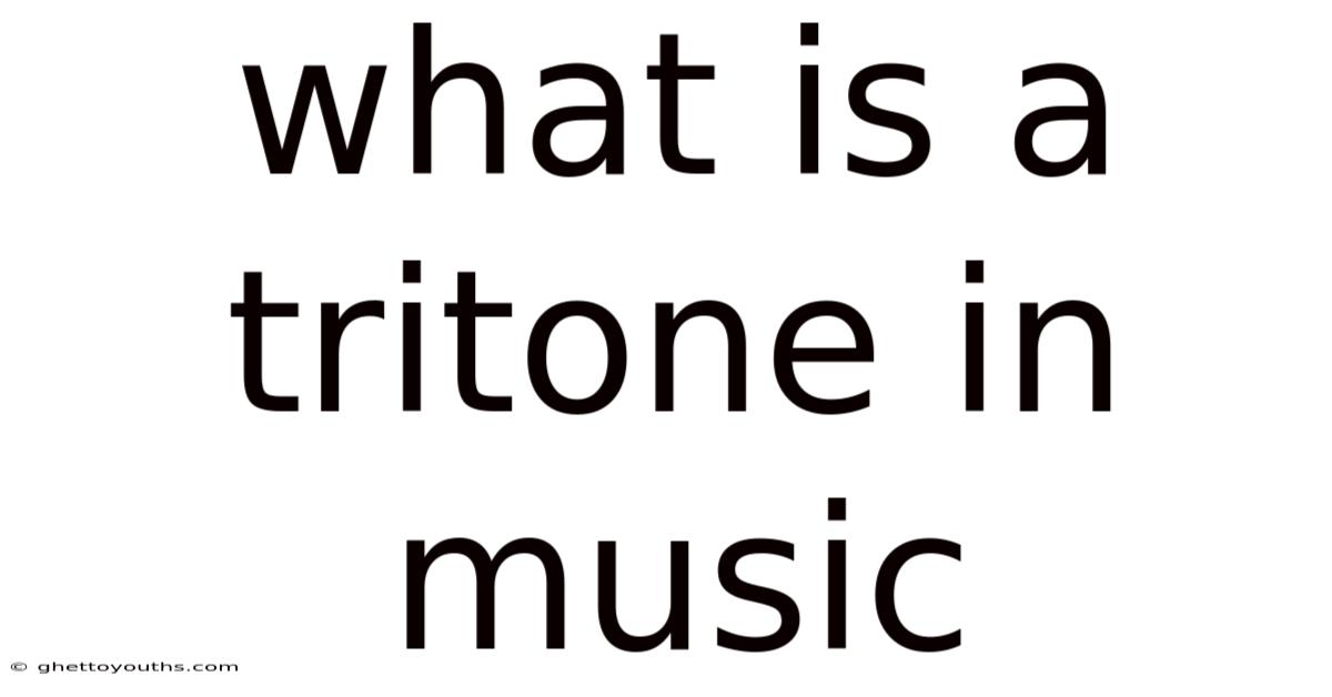 What Is A Tritone In Music