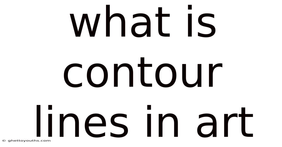 What Is Contour Lines In Art