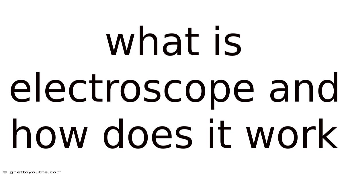 What Is Electroscope And How Does It Work