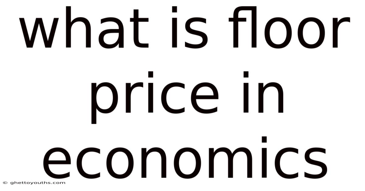What Is Floor Price In Economics