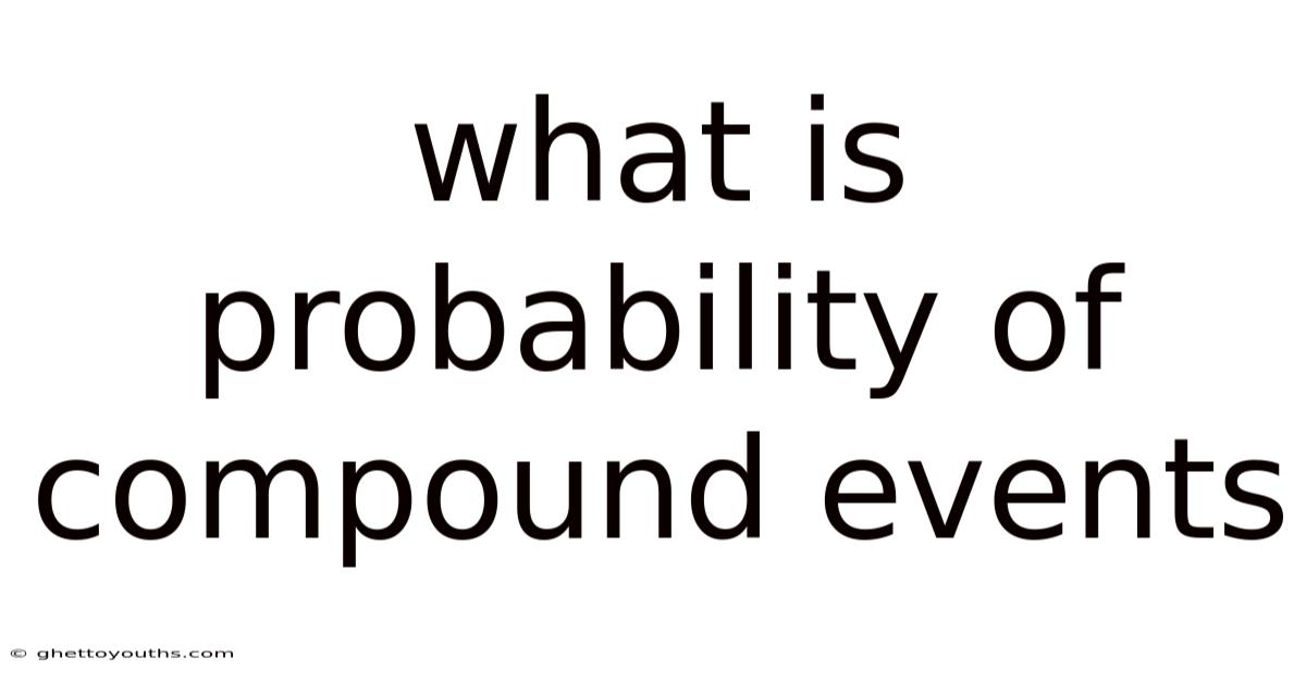 What Is Probability Of Compound Events