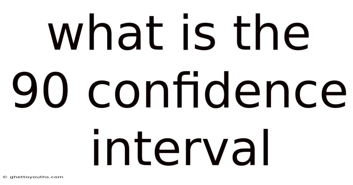 What Is The 90 Confidence Interval
