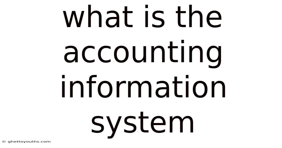 What Is The Accounting Information System