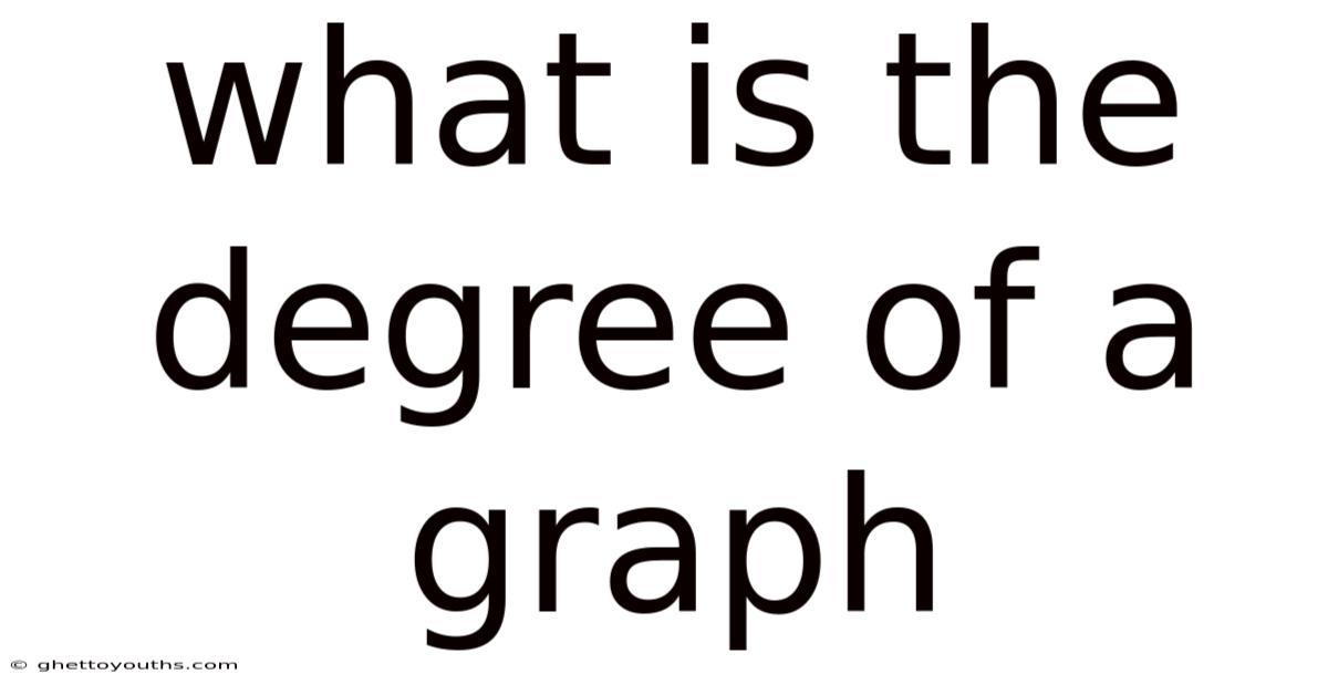 What Is The Degree Of A Graph