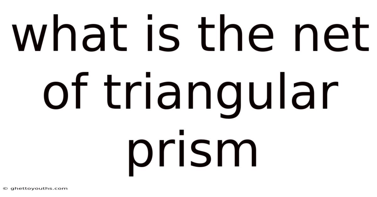 What Is The Net Of Triangular Prism