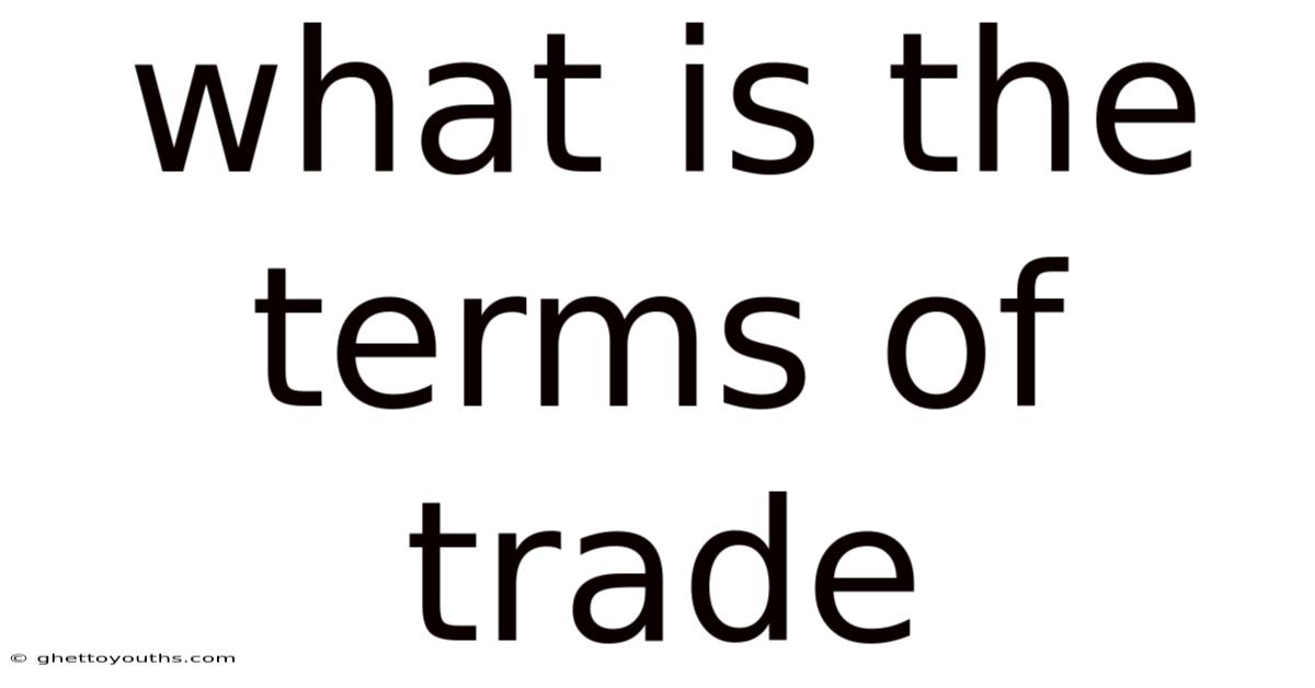 What Is The Terms Of Trade