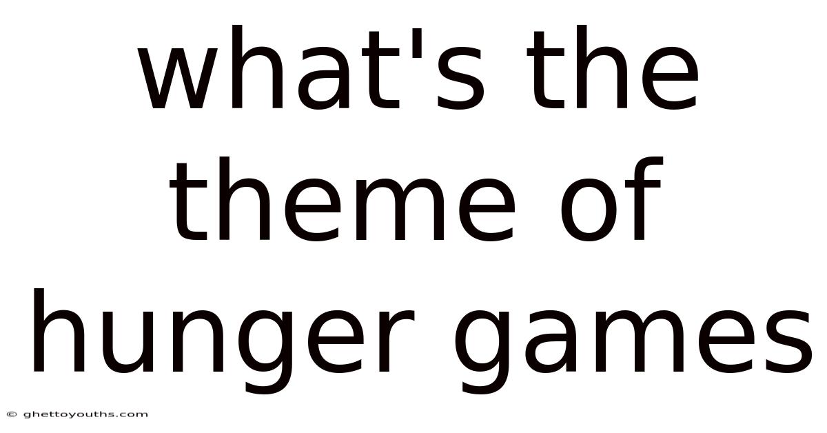 What's The Theme Of Hunger Games