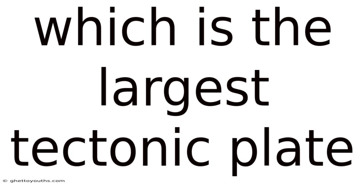 Which Is The Largest Tectonic Plate