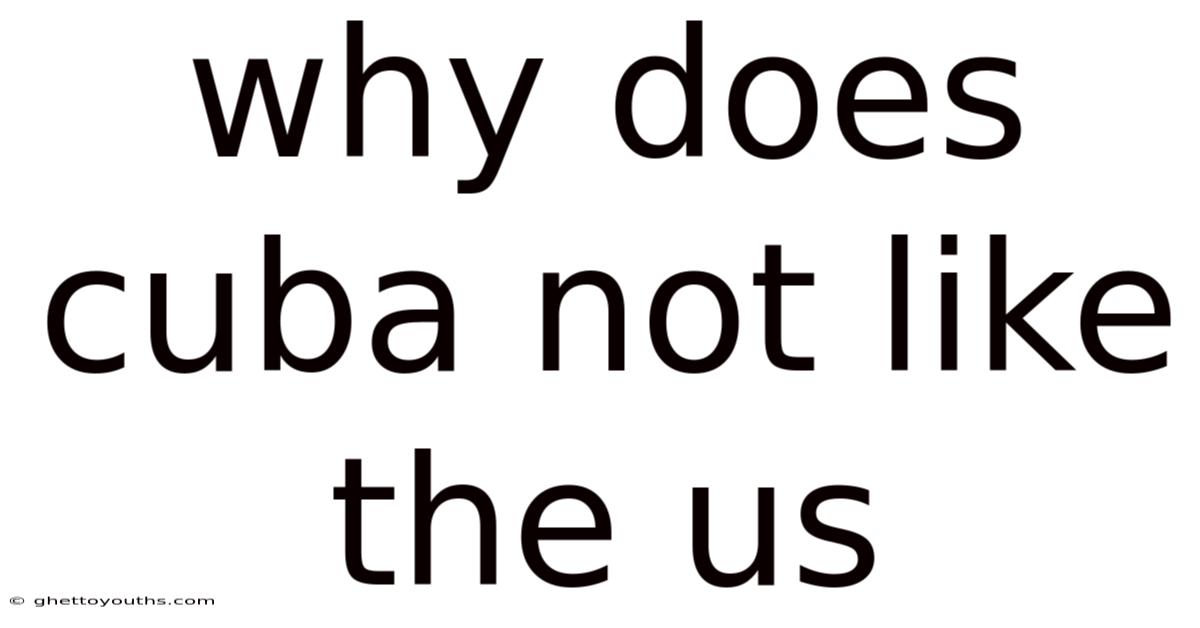 Why Does Cuba Not Like The Us